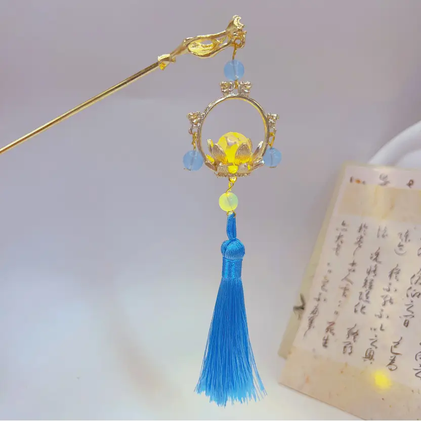 Luminous Palace Lantern Hairpin for Women - Image 33