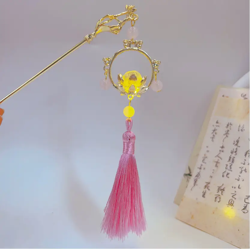 Luminous Palace Lantern Hairpin for Women - Image 35