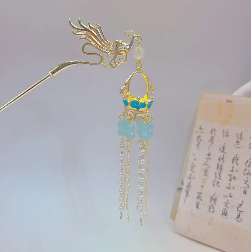 Luminous Palace Lantern Hairpin for Women - Image 40