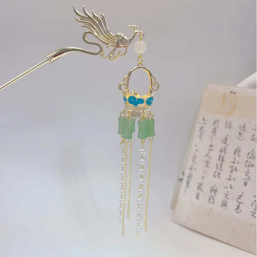 Luminous Palace Lantern Hairpin for Women - Image 41