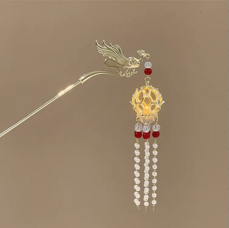 Luminous Palace Lantern Hairpin for Women - Image 43