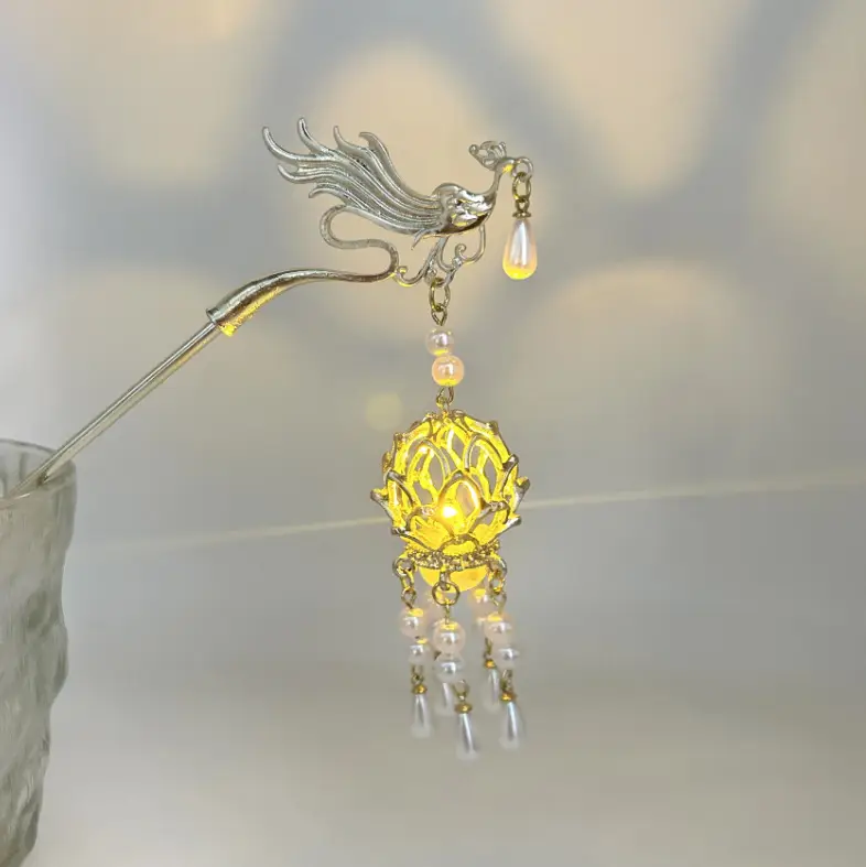 Luminous Palace Lantern Hairpin for Women - Image 47
