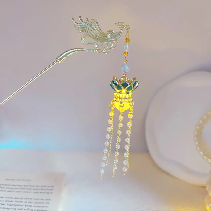Luminous Palace Lantern Hairpin for Women - Image 72