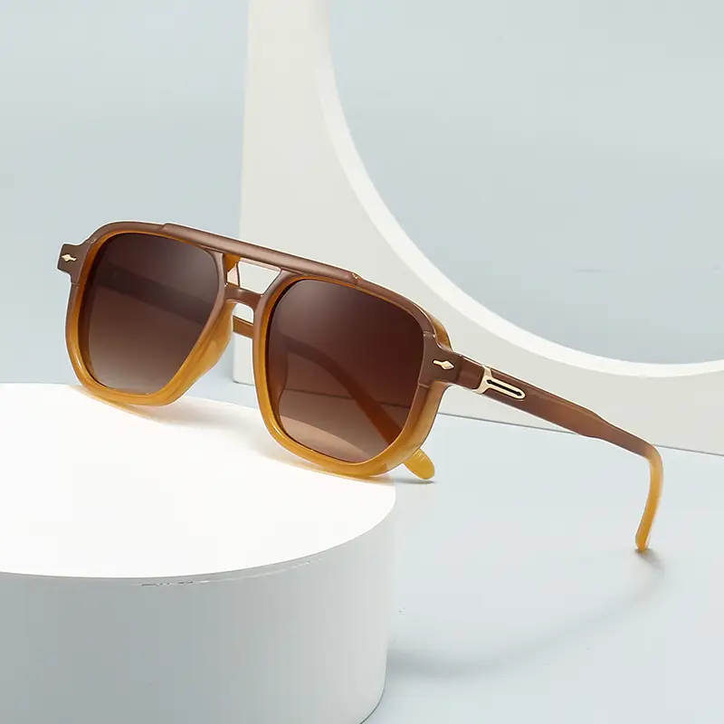 European American Retro Literary Sunglasses Anti-Blue Light 6090 - Image 9