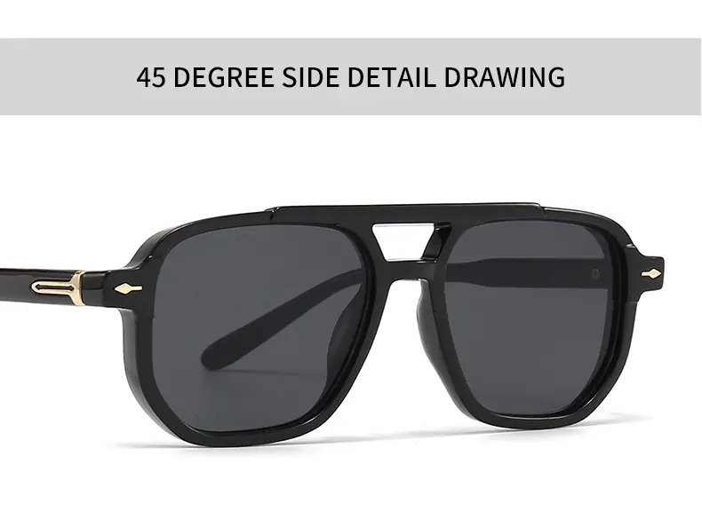 European American Retro Literary Sunglasses Anti-Blue Light 6090 β feature 17