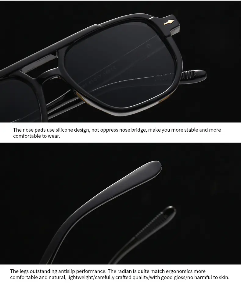 European American Retro Literary Sunglasses Anti-Blue Light 6090 β feature 19