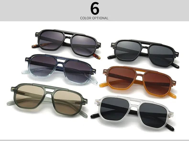 European American Retro Literary Sunglasses Anti-Blue Light 6090 β feature 2