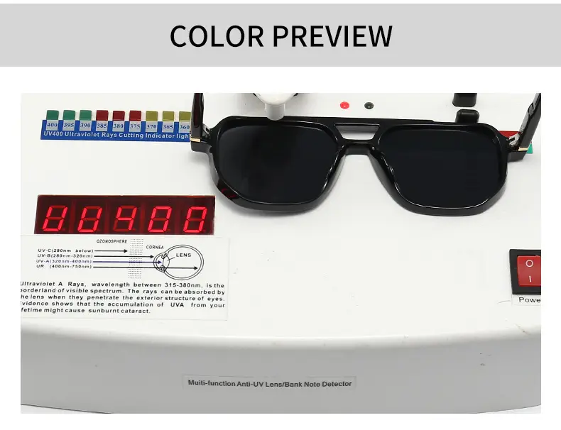 European American Retro Literary Sunglasses Anti-Blue Light 6090 β feature 3