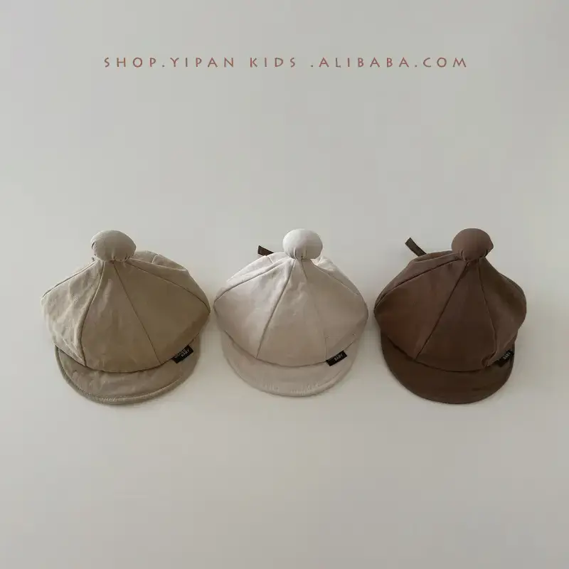 White Korean Baby Hat 2025 New Ins Letter Soft Bristle - Image 2