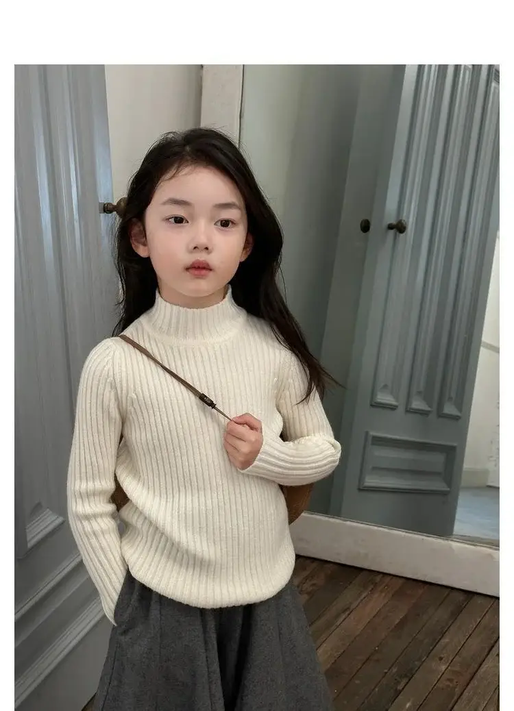 Girls Velvet Fleece Sweater Winter Warmth Multi Color — feature 11