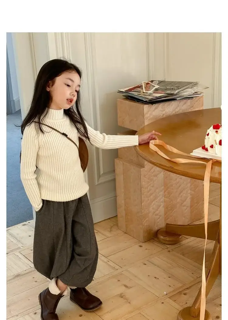 Girls Velvet Fleece Sweater Winter Warmth Multi Color — feature 14