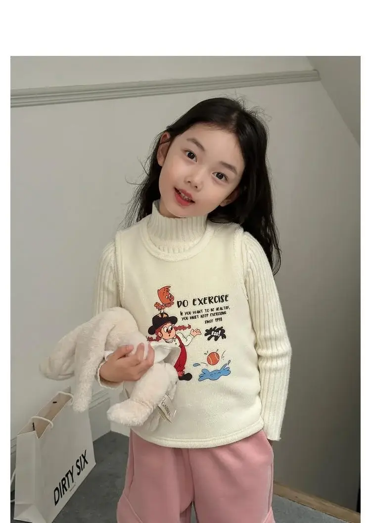Girls Velvet Fleece Sweater Winter Warmth Multi Color — feature 16