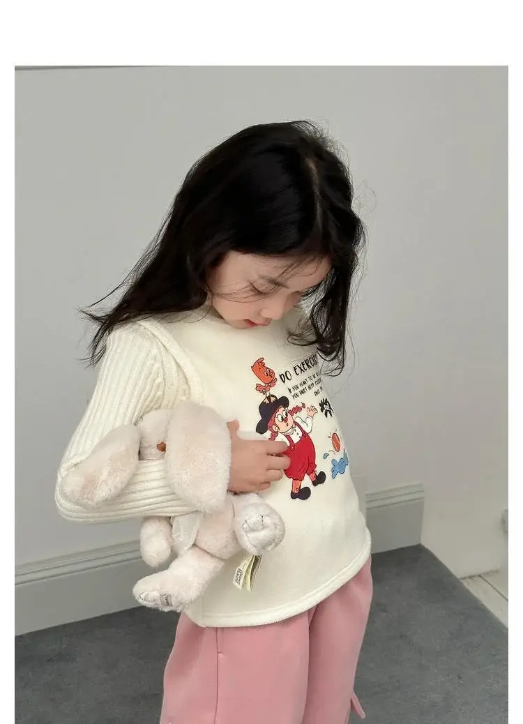 Girls Velvet Fleece Sweater Winter Warmth Multi Color — feature 17