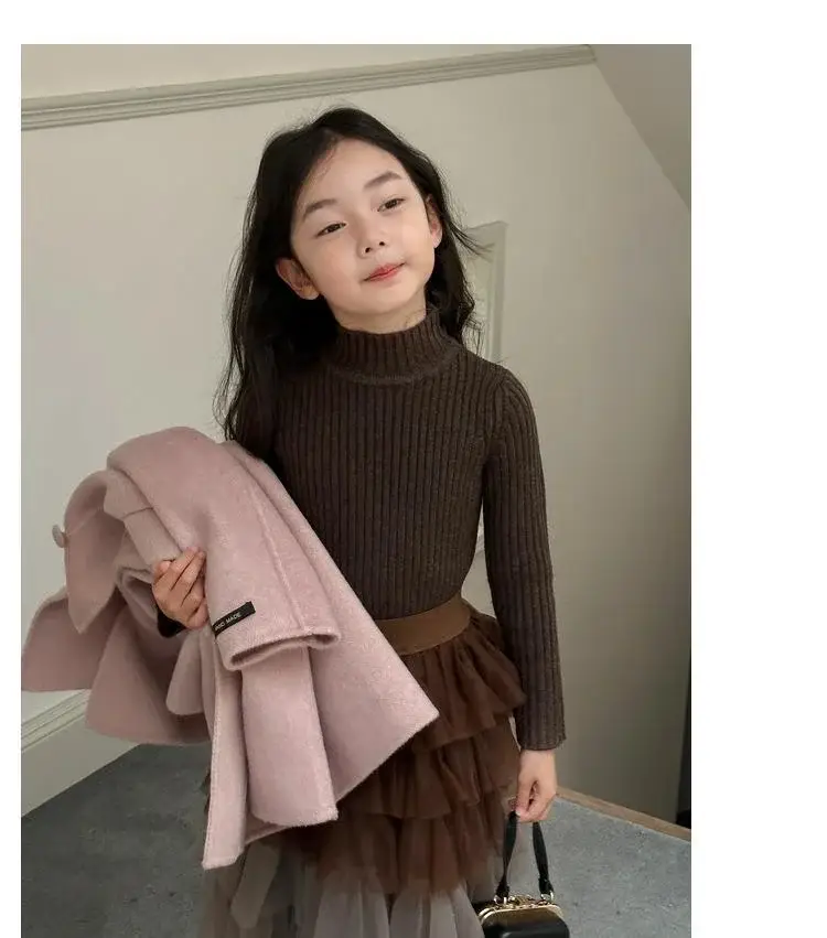 Girls Velvet Fleece Sweater Winter Warmth Multi Color — feature 26