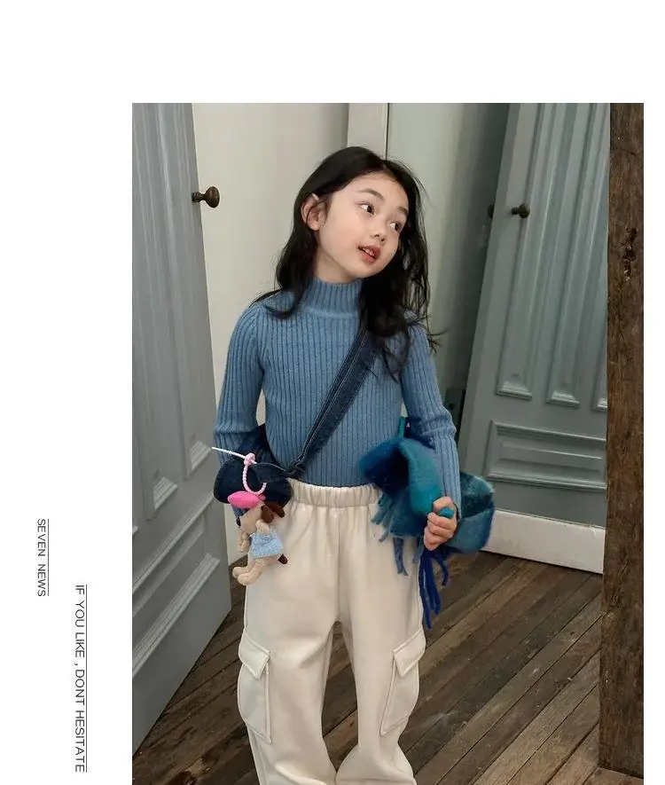 Girls Velvet Fleece Sweater Winter Warmth Multi Color — feature 36