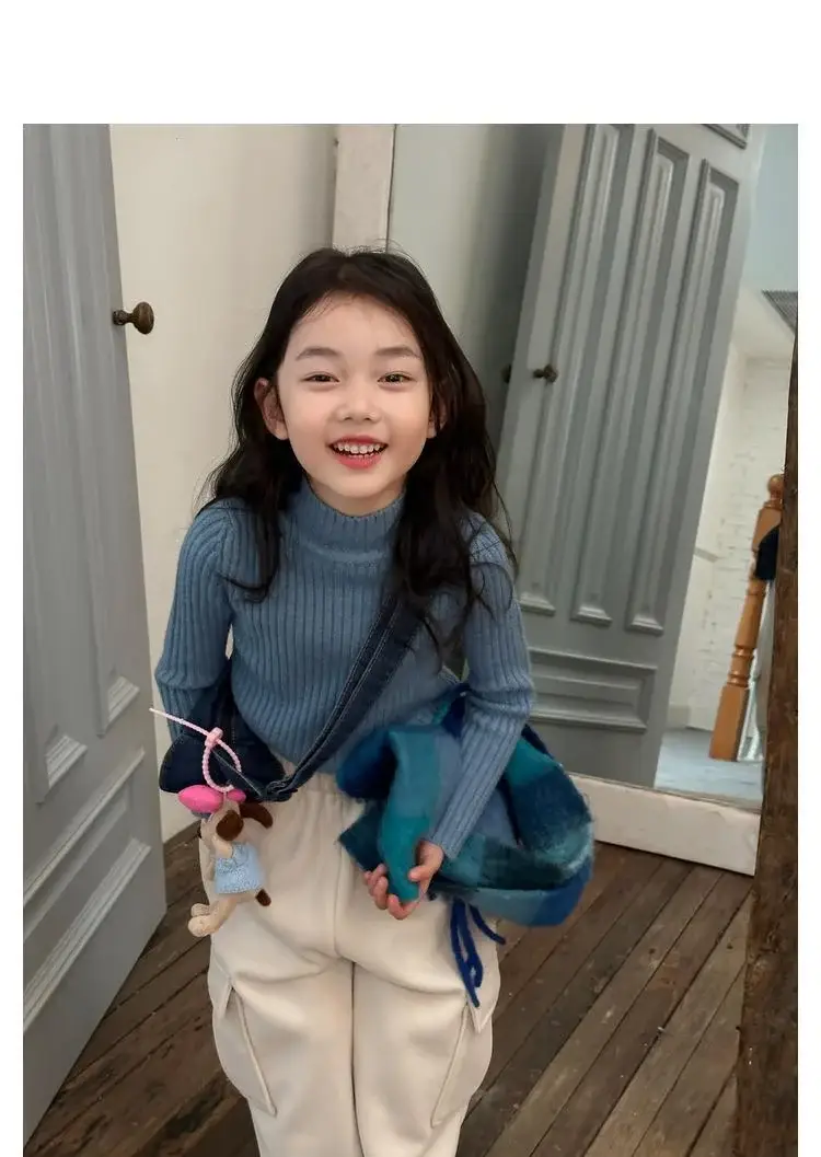 Girls Velvet Fleece Sweater Winter Warmth Multi Color — feature 37