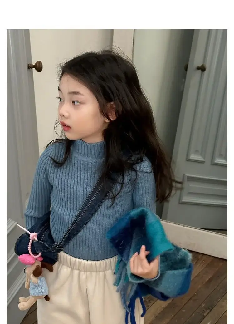 Girls Velvet Fleece Sweater Winter Warmth Multi Color — feature 38