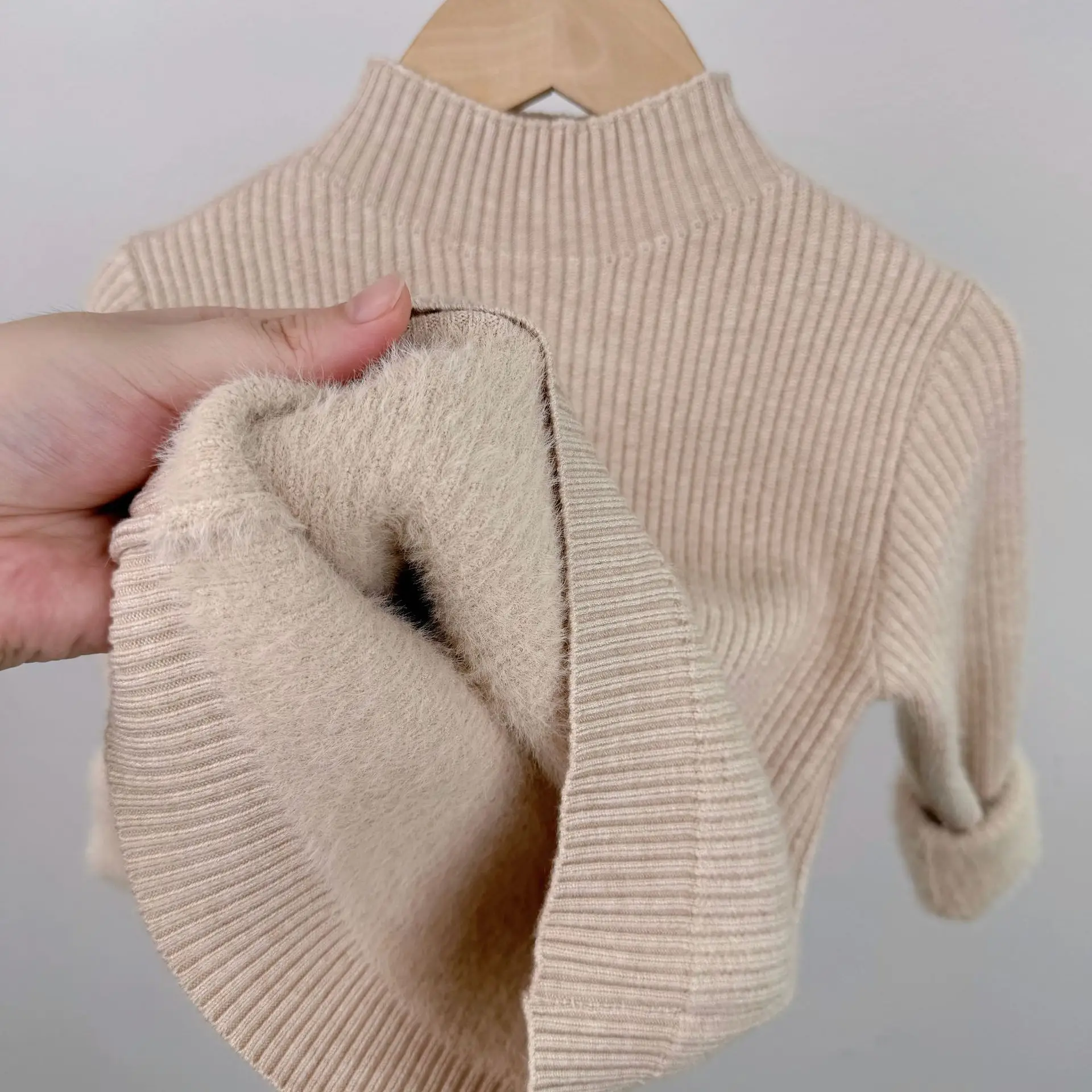 Girls Velvet Fleece Sweater Winter Warmth Multi Color - Image 10