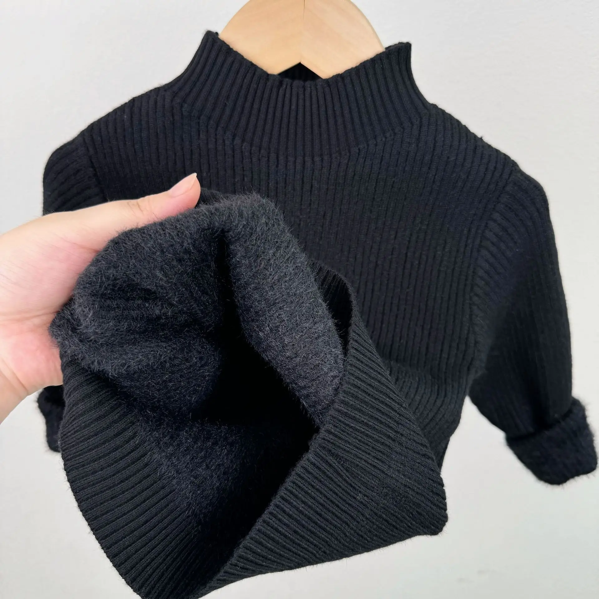Girls Velvet Fleece Sweater Winter Warmth Multi Color - Image 7