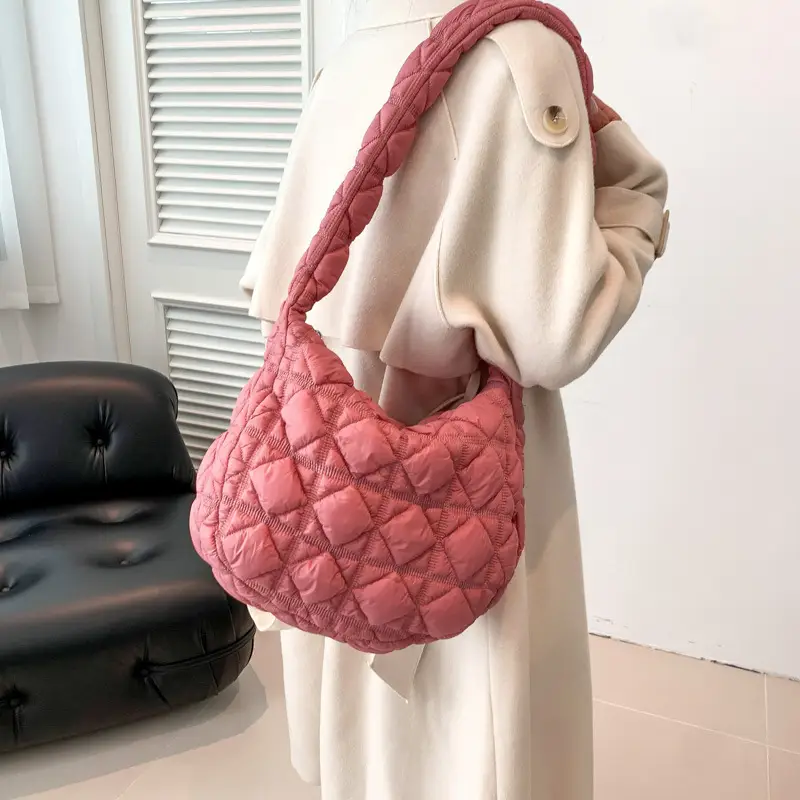 Lightweight Crossbody Bag Women's Rhombus Design - Image 12