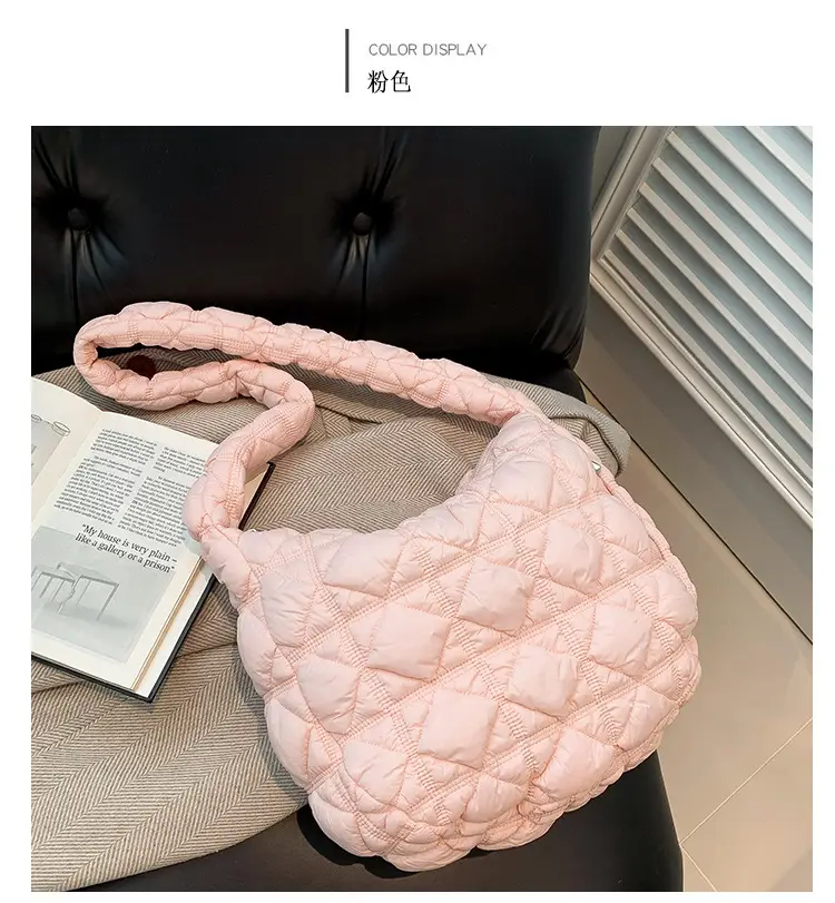 Lightweight Crossbody Bag Women's Rhombus Design — feature 17