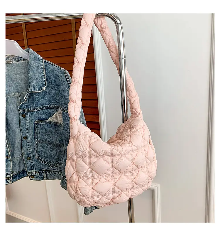 Lightweight Crossbody Bag Women's Rhombus Design - Image 2