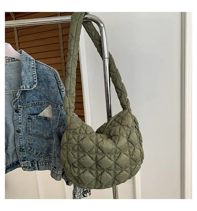 Lightweight Crossbody Bag Women's Rhombus Design - Image 5