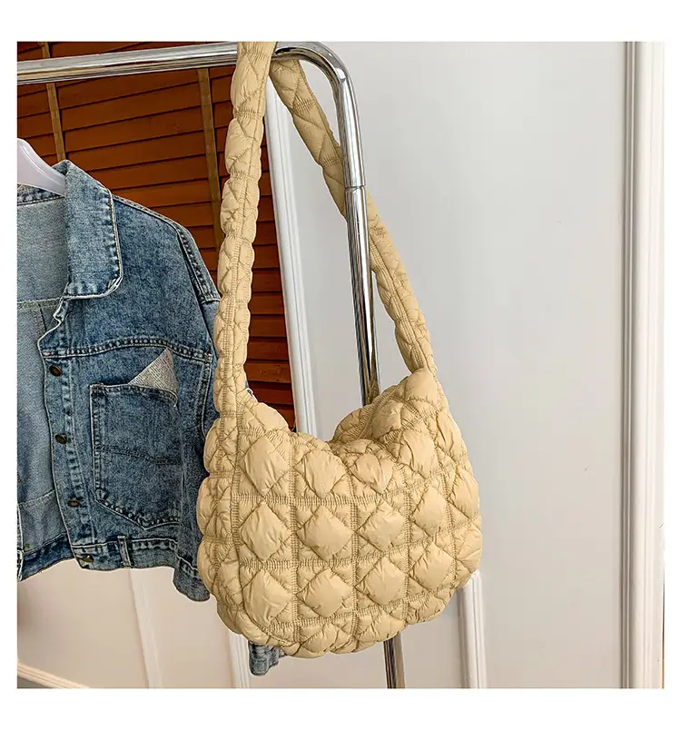 Lightweight Crossbody Bag Women's Rhombus Design - Image 6