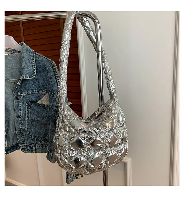 Lightweight Crossbody Bag Women's Rhombus Design - Image 7