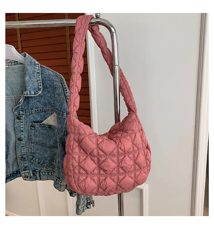 Lightweight Crossbody Bag Women's Rhombus Design - Image 8