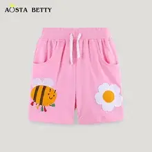 Pink Butterfly Print Girls Dress Cotton Summer Wear — feature 31