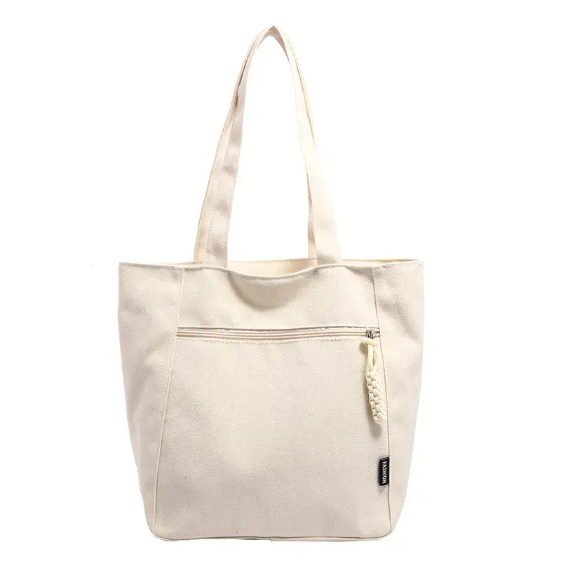 Women Canvas Tote Bag Large Capacity Gold 2023 - Image 3
