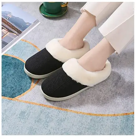 Home Cross-Border Cotton Slippers, Confinement Shoes, Cotton Slippers, European and American Size Woolen Slippers, Order Memory Foam Amazon — feature 5