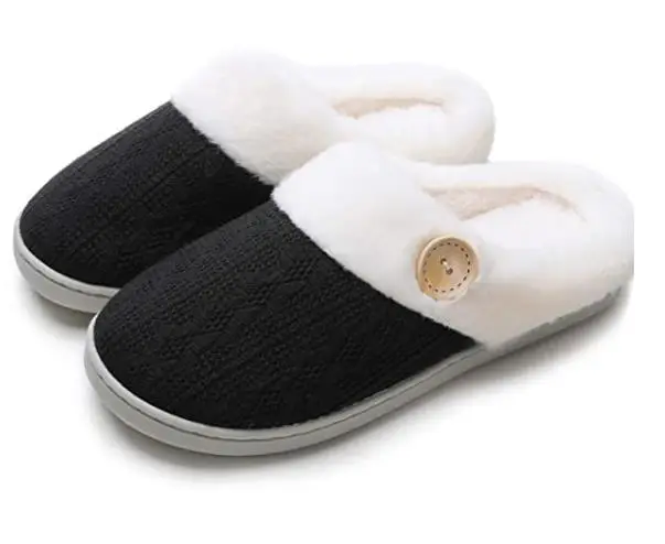 Home Cross-Border Cotton Slippers, Confinement Shoes, Cotton Slippers, European and American Size Woolen Slippers, Order Memory Foam Amazon - Image 2