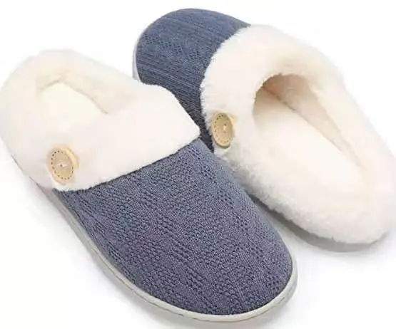 Home Cross-Border Cotton Slippers, Confinement Shoes, Cotton Slippers, European and American Size Woolen Slippers, Order Memory Foam Amazon - Image 7
