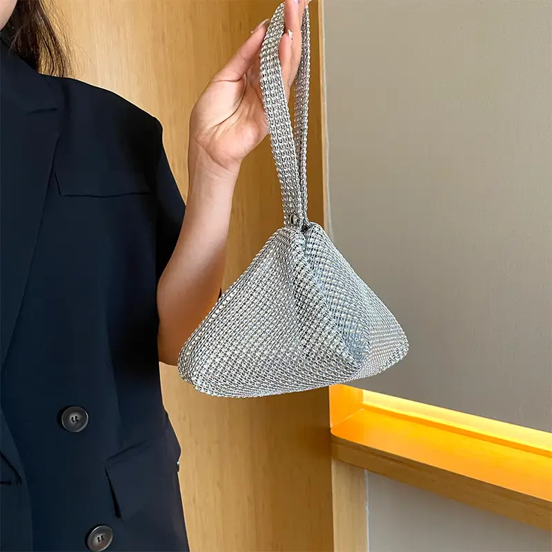 Purple Rhinestone Shoulder Bag for Women - Image 9