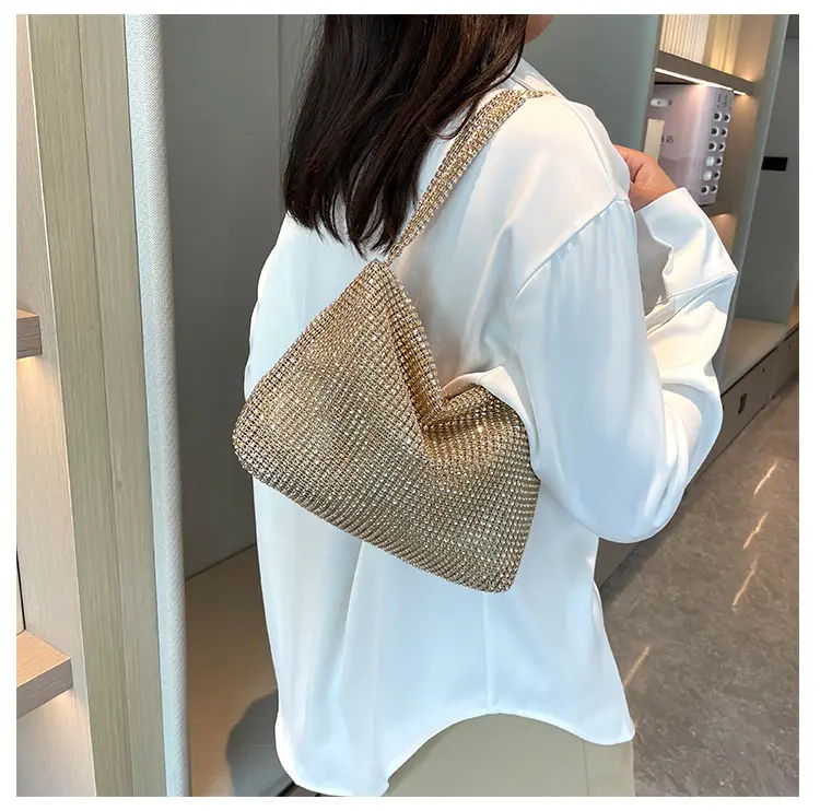 Purple Rhinestone Shoulder Bag for Women — feature 12