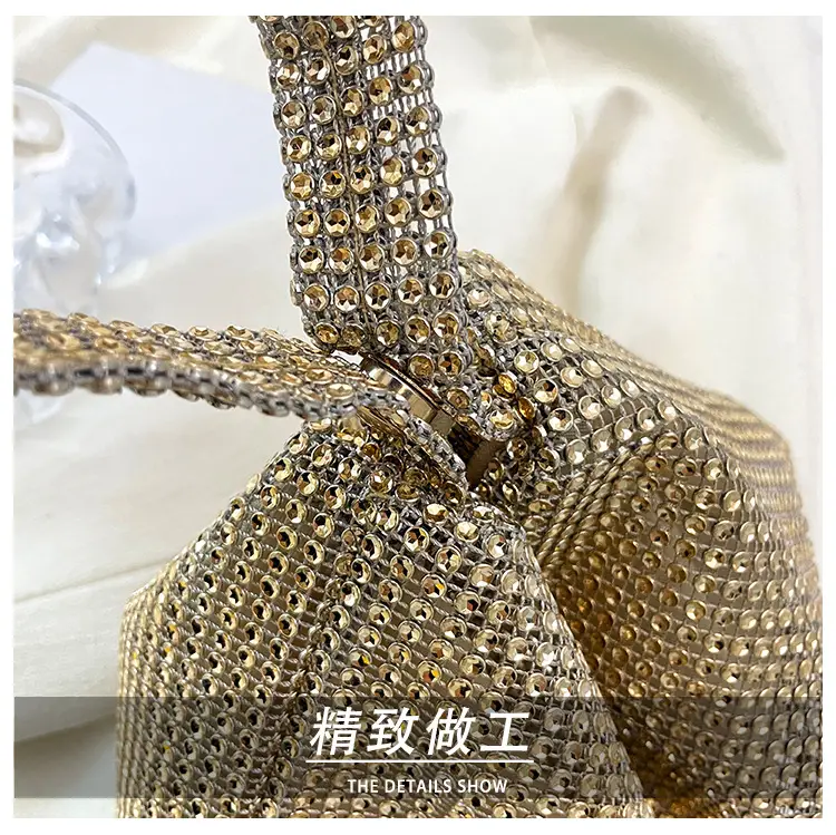 Purple Rhinestone Shoulder Bag for Women — feature 6
