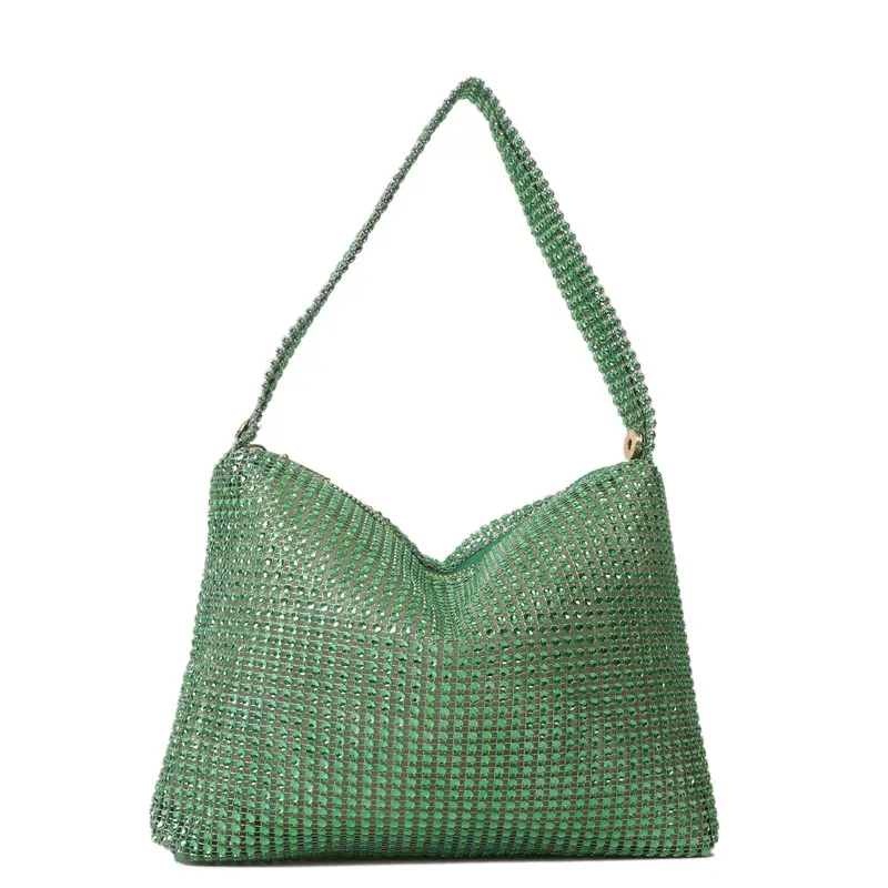 Purple Rhinestone Shoulder Bag for Women - Image 4