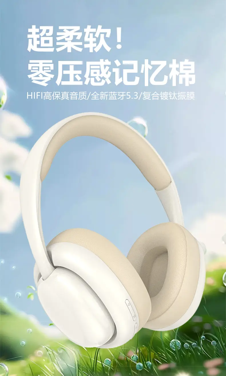 Wireless Over-Ear Bluetooth Headphones Black — feature 3