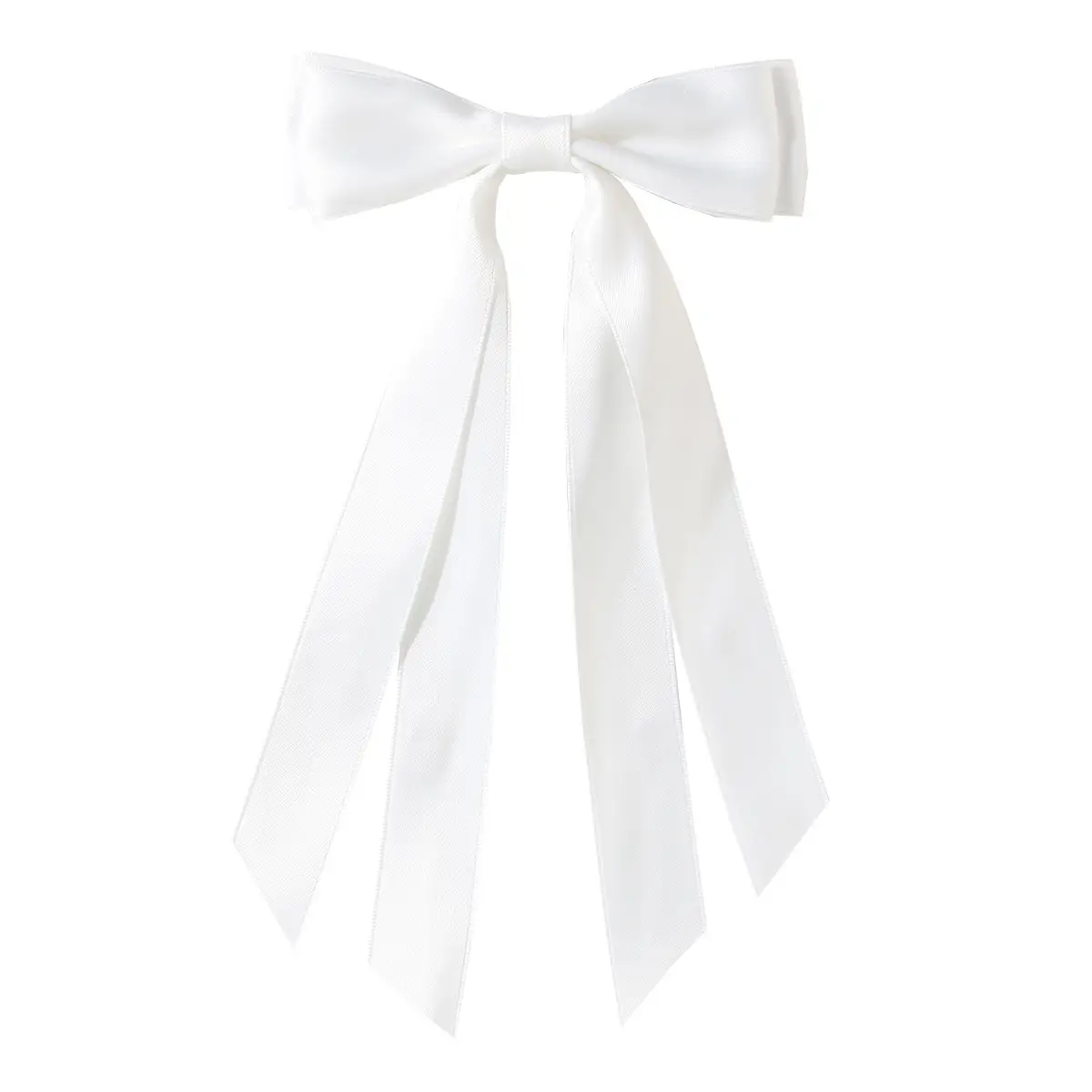 White Double-Bow Hairpin for Girls - Image 3