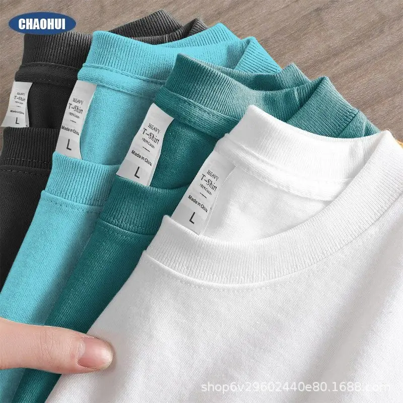 Men's Pure Cotton Beige T-Shirt Round Neck - Image 19