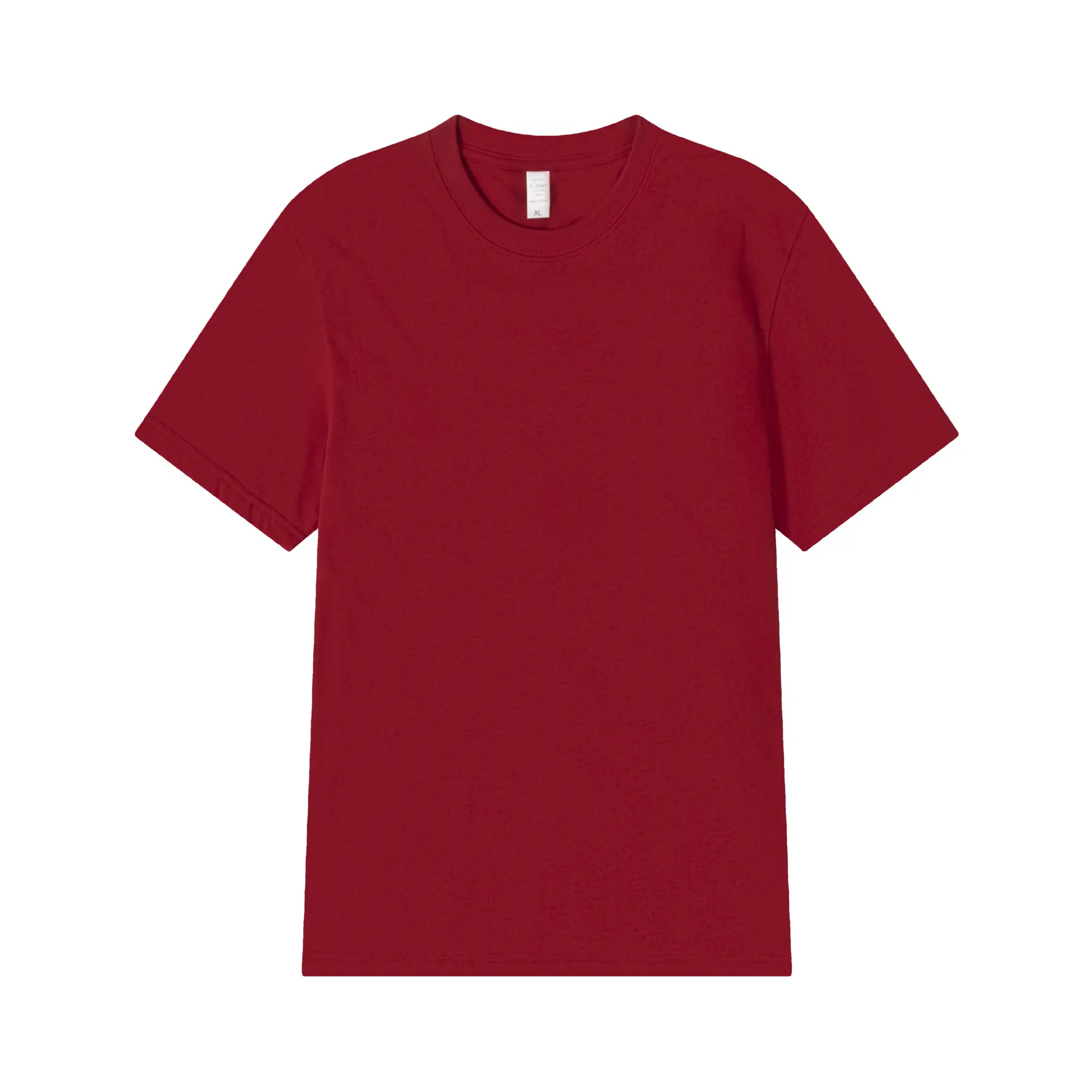Men's Pure Cotton Beige T-Shirt Round Neck - Image 16