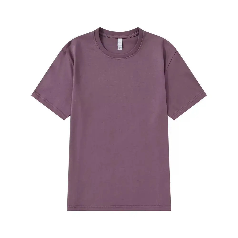 Men's Pure Cotton Beige T-Shirt Round Neck - Image 3