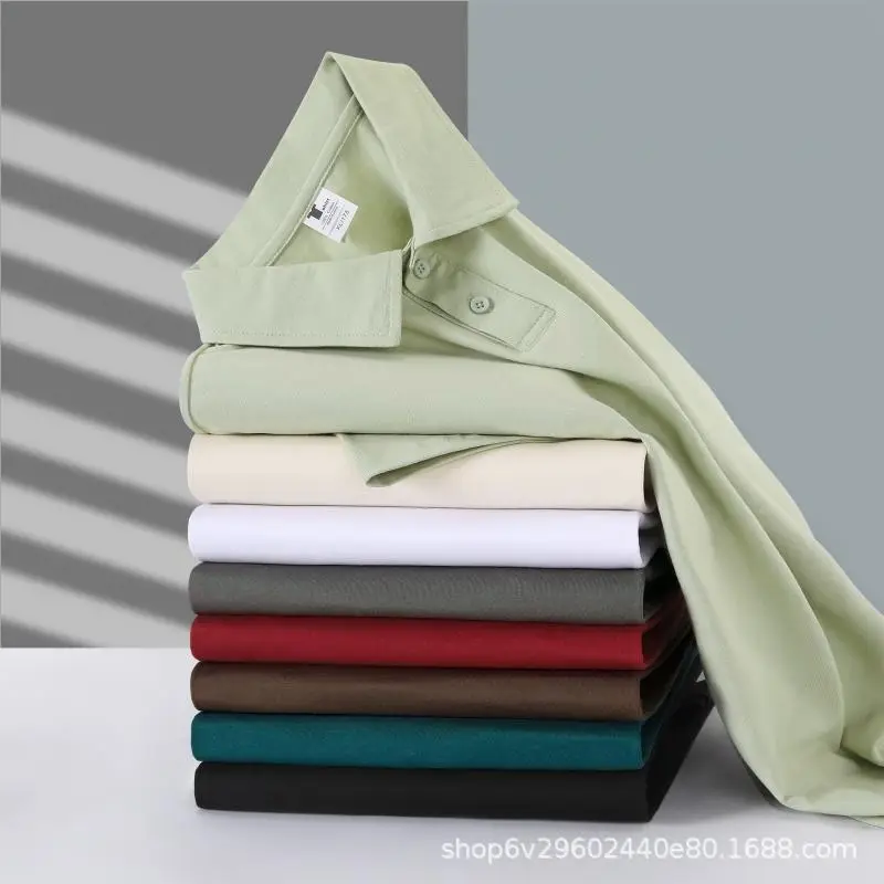 Pure Cotton White Polo Shirt Loose Fit Unisex - Image 12