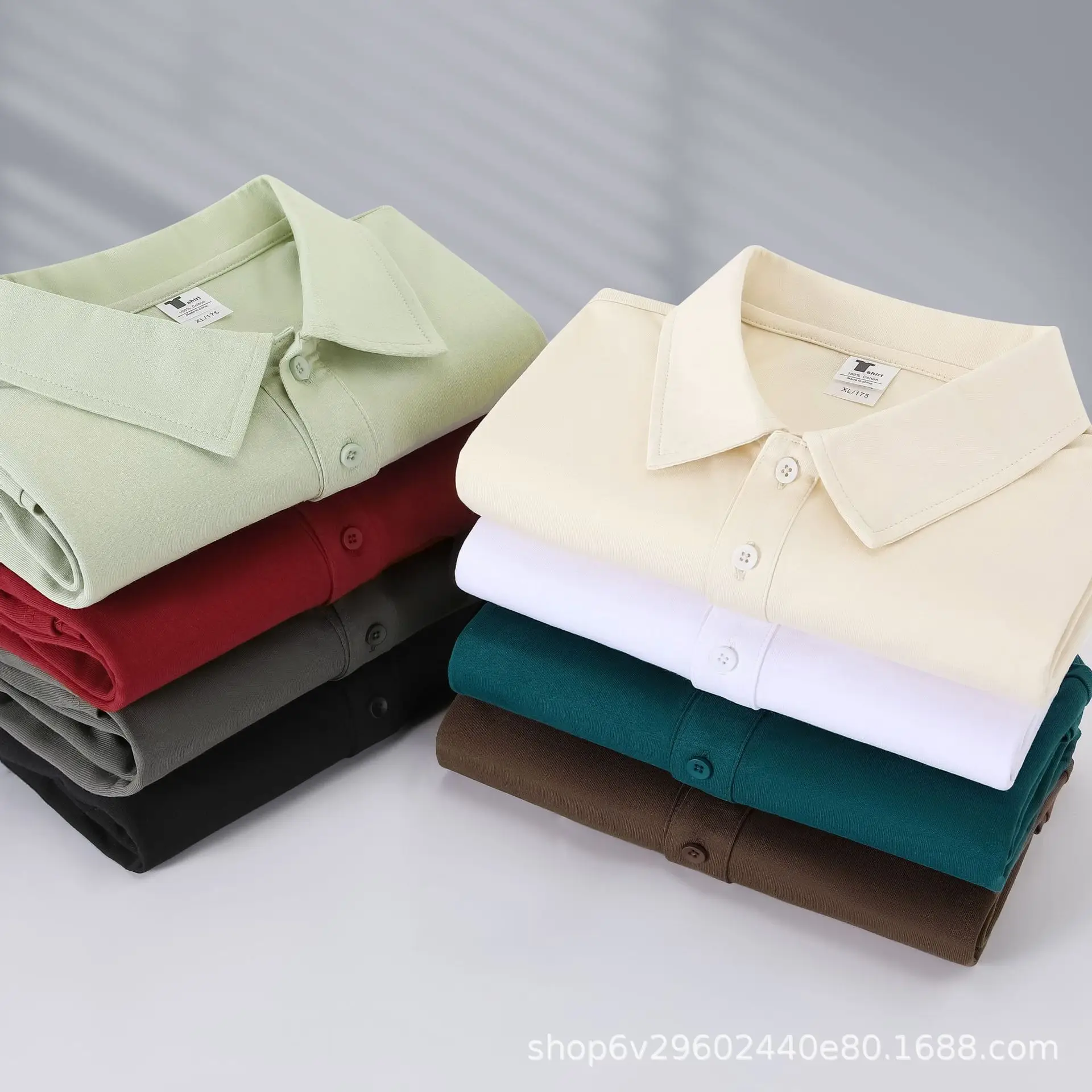 Pure Cotton White Polo Shirt Loose Fit Unisex - Image 14