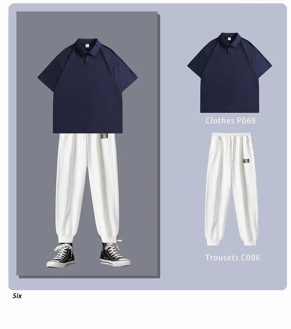 Pure Cotton White Polo Shirt Loose Fit Unisex — feature 16