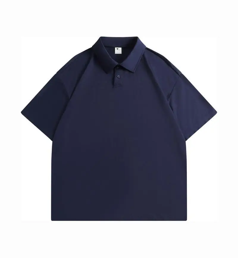 Pure Cotton White Polo Shirt Loose Fit Unisex - Image 10