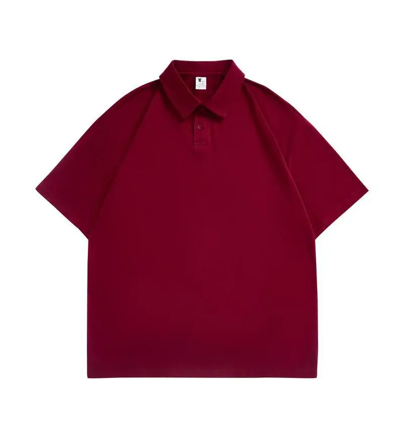 Pure Cotton White Polo Shirt Loose Fit Unisex - Image 4