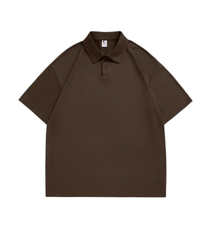 Pure Cotton White Polo Shirt Loose Fit Unisex - Image 5